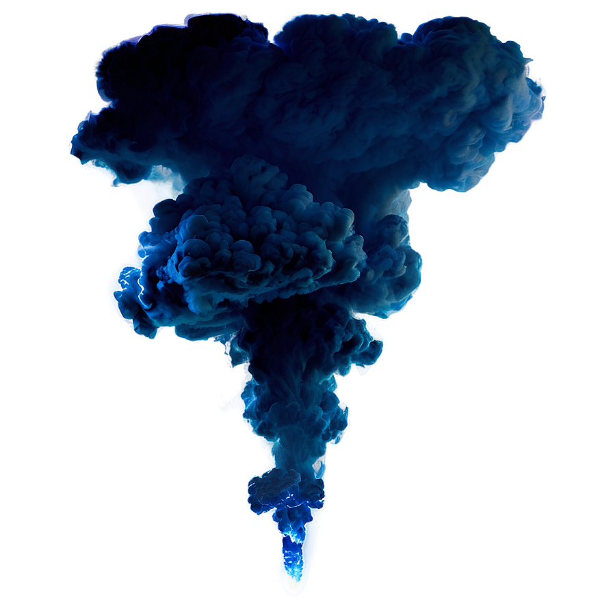 Blue Smoke Storm Png Qfo PNG Image