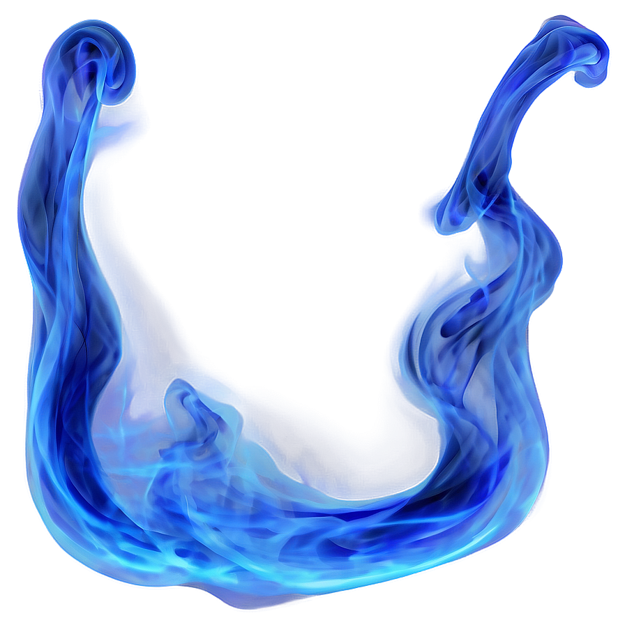 Blue Smoke Swirls Png Jkb PNG Image