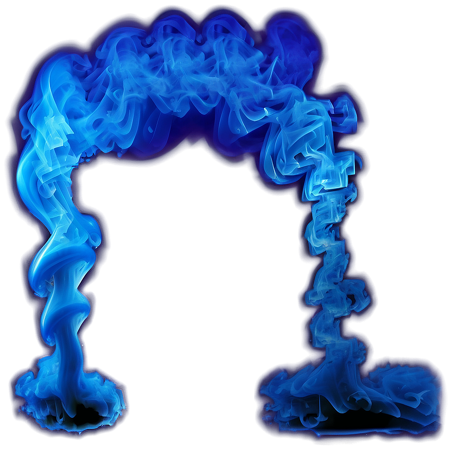 Blue Smoke Waveform Png 29 PNG Image