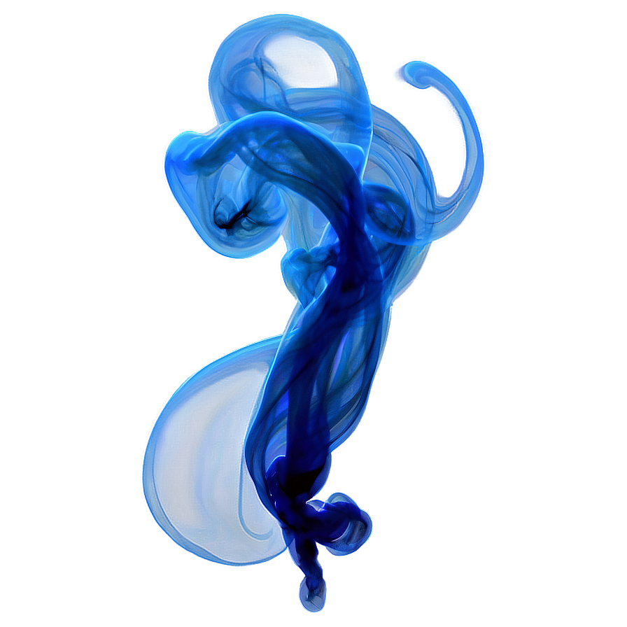 Blue Smoke Whisp Png Ouf PNG Image