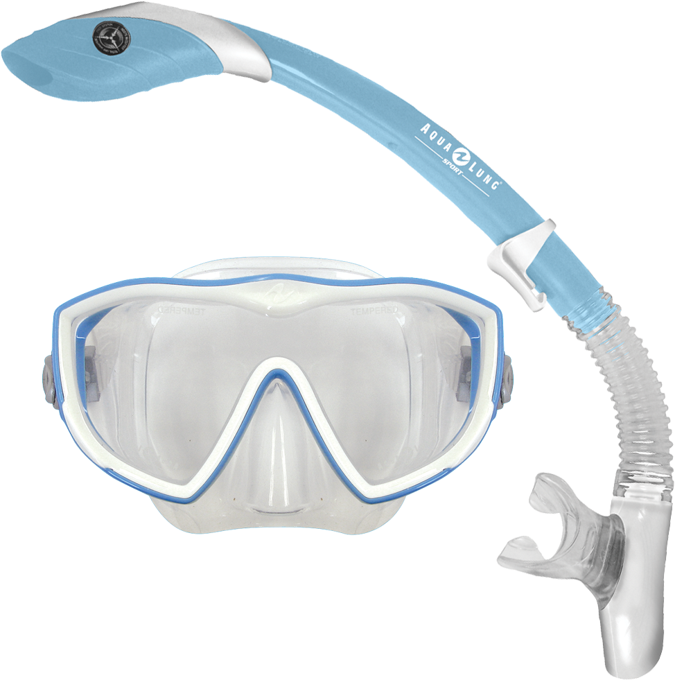 Blue Snorkeling Maskand Snorkel PNG Image