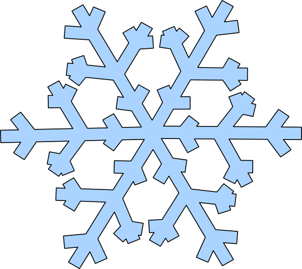 Blue Snowflake Simple Background PNG Image