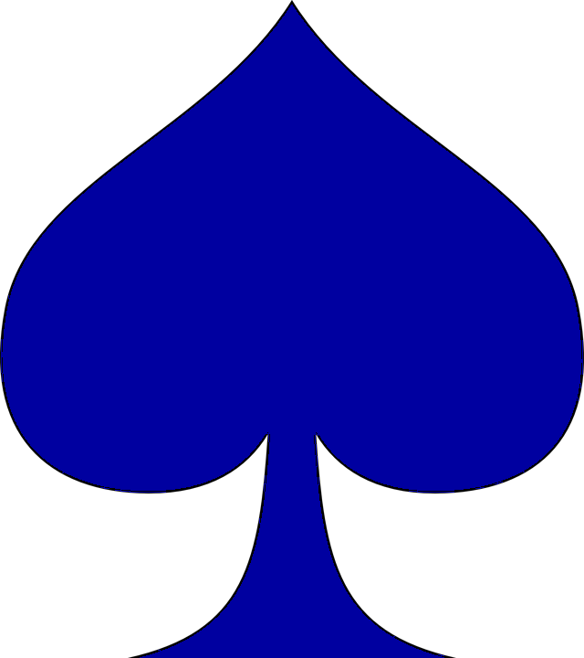 Blue Spade Icon PNG Image