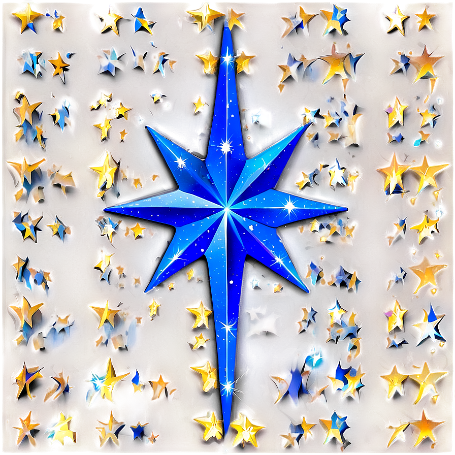 Blue Sparkle Star Png 38 PNG Image