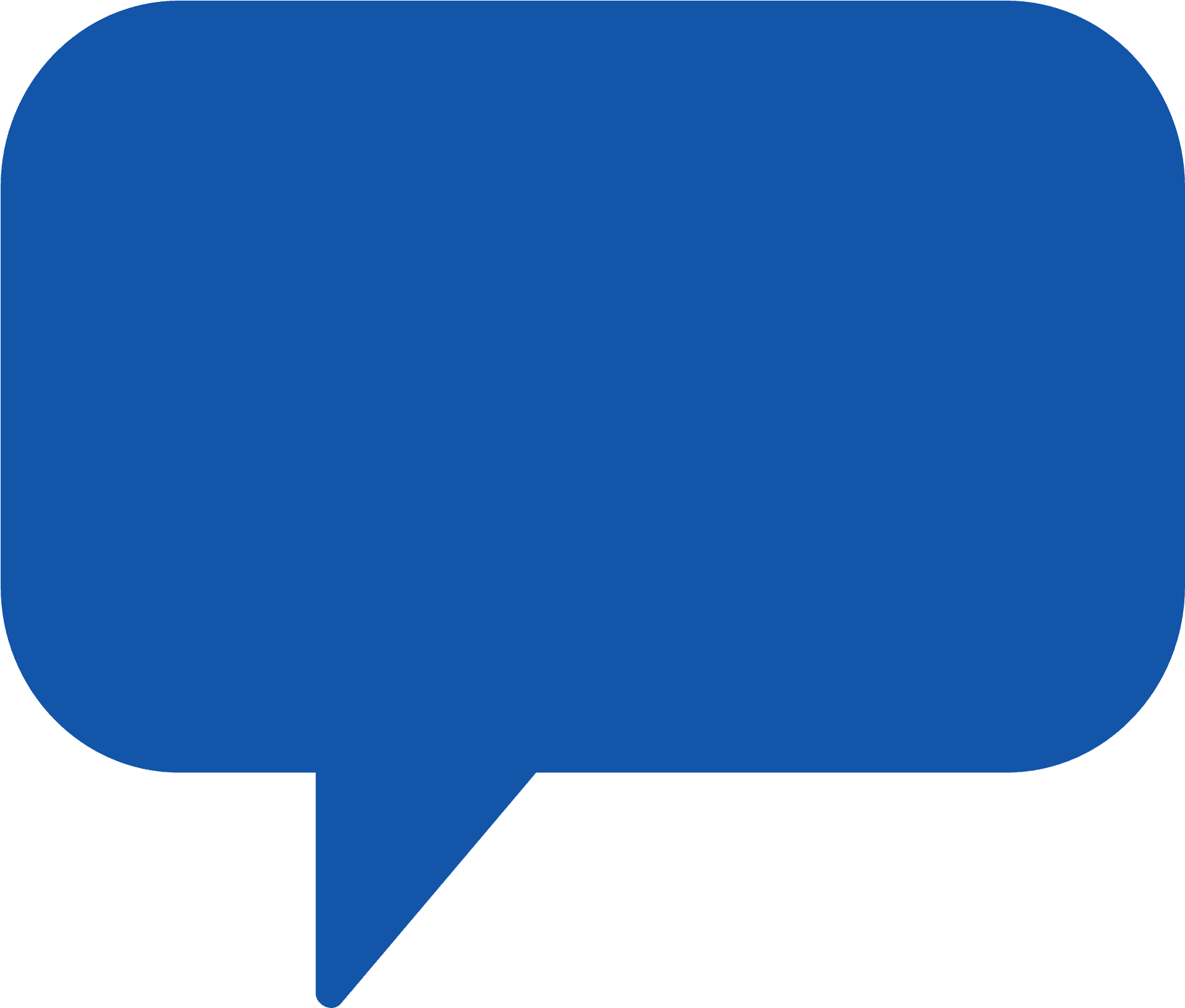 Blue Speech Bubble Graphic PNG Image