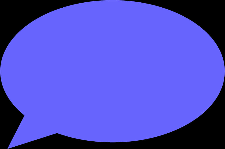 Blue Speech Bubble Graphic PNG Image