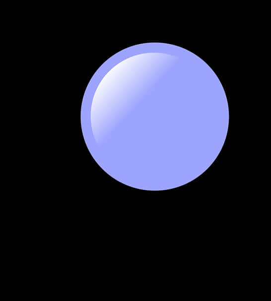 Blue Sphere Black Background PNG Image