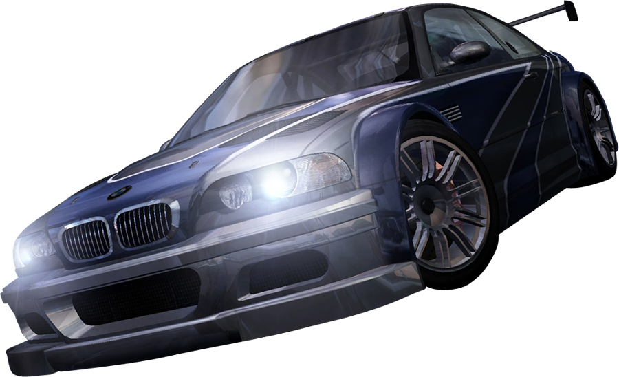 Blue Sports Car Transparent Background PNG Image