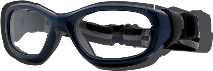 Blue Sports Eyeglasseswith Strap PNG Image