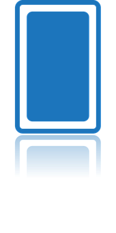 Blue_ Square_ Icon_with_ Reflection PNG Image