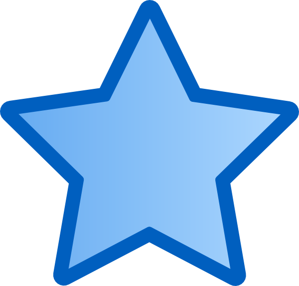 Blue Star Graphic PNG Image