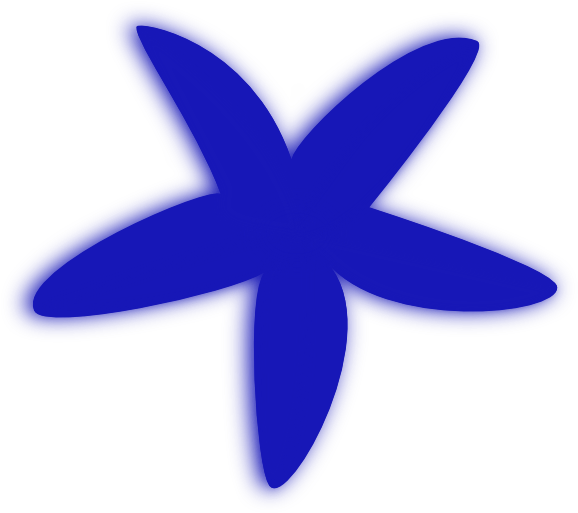 Blue_ Starfish_ Clipart_ Vector PNG Image