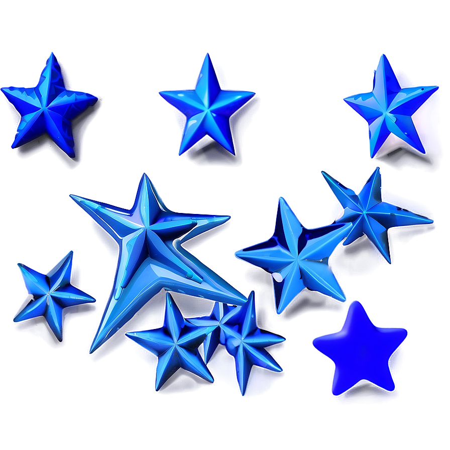 Blue Stars C PNG Image