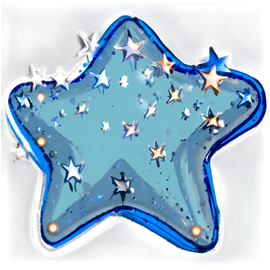 Blue Stars D PNG Image