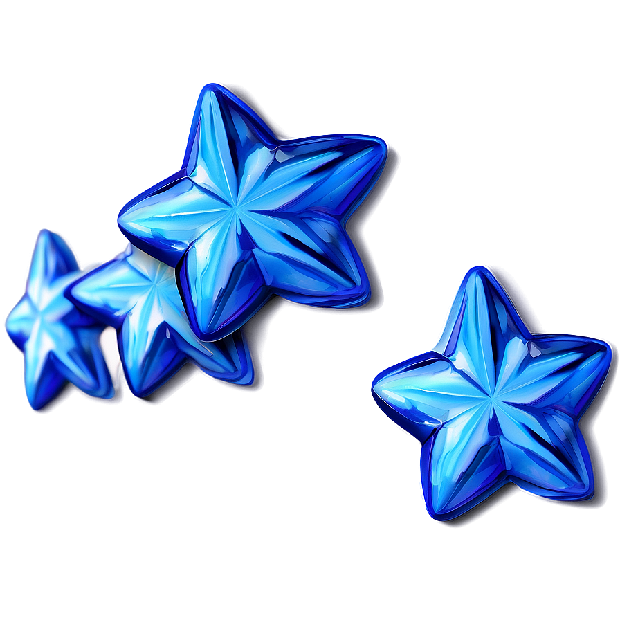 Blue Stars Decoration Png Vsc10 PNG Image