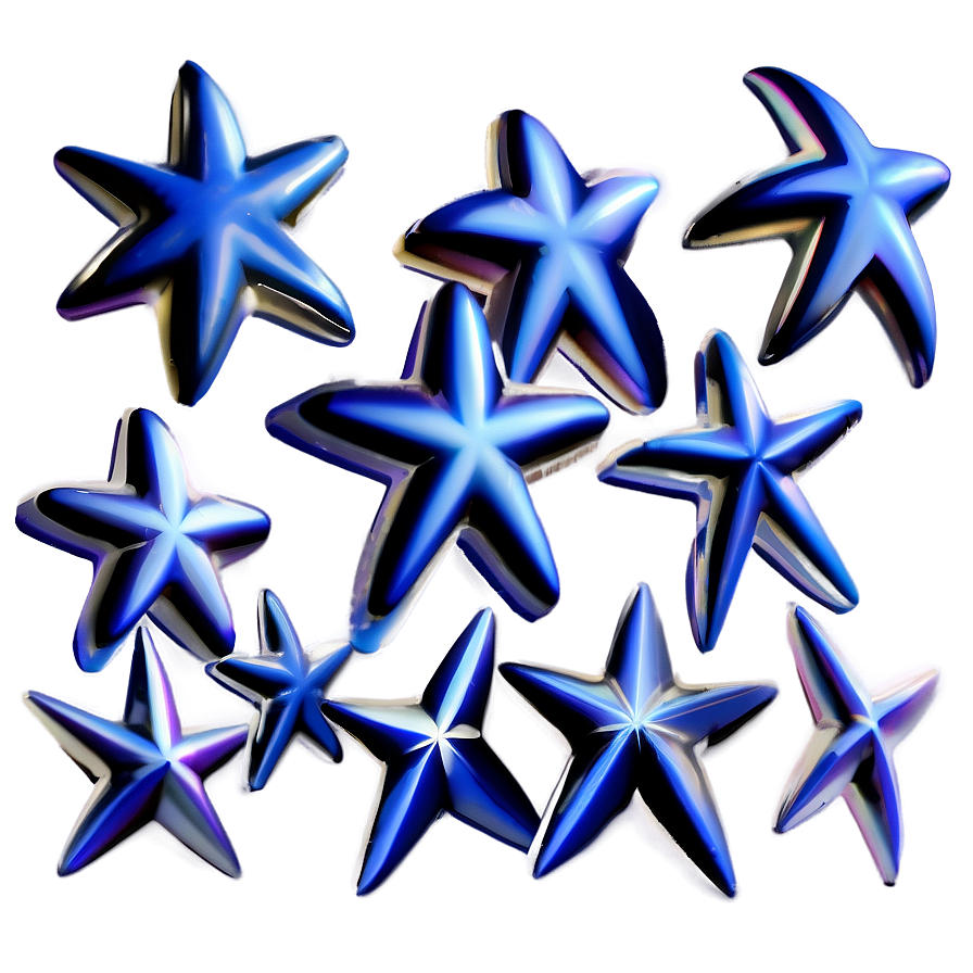 Blue Stars Illustration Png 7 PNG Image