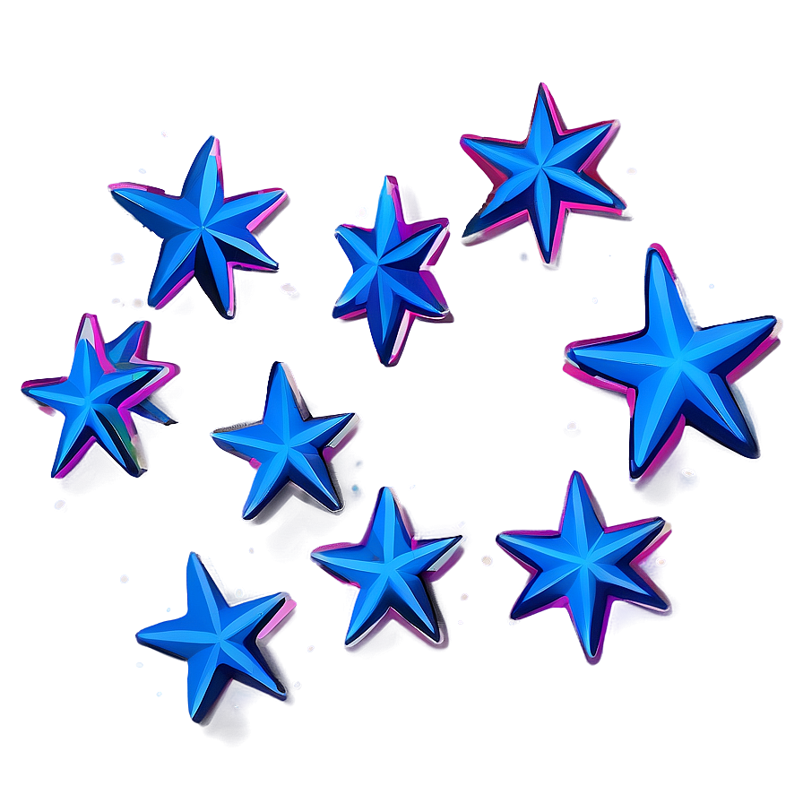 Blue Stars Night Sky Png Har68 PNG Image