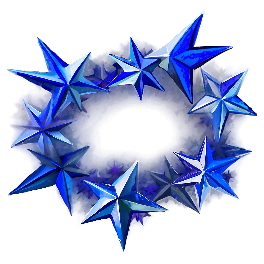 Blue Stars Overlay Png 46 PNG Image