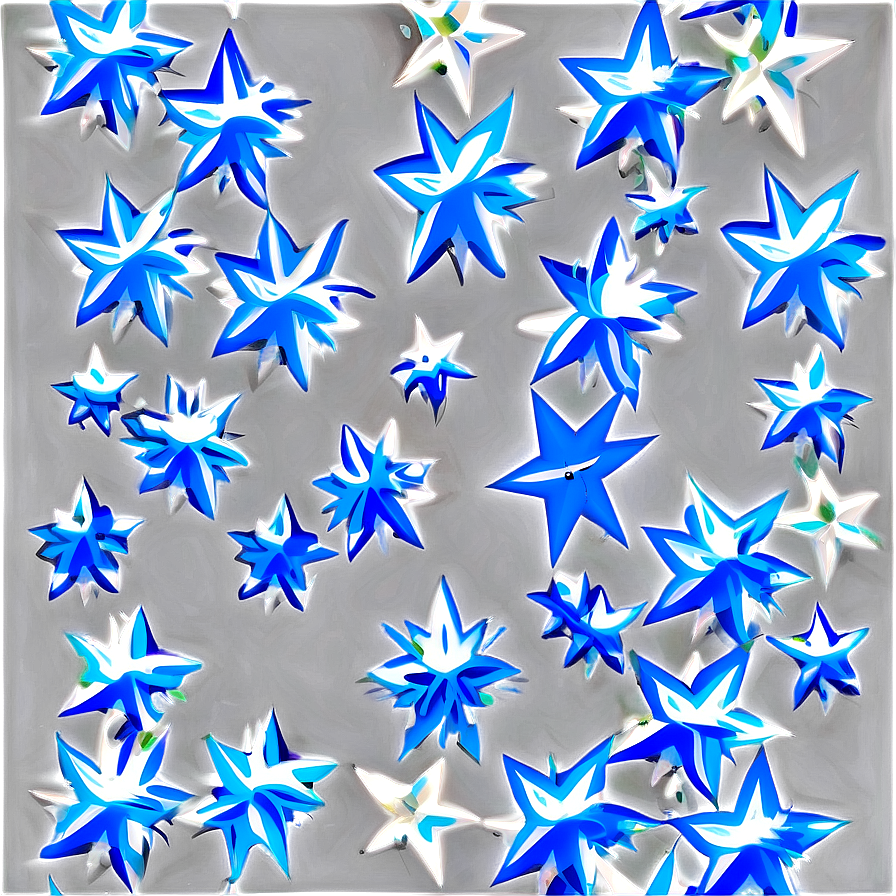 Blue Stars Pattern Png Isy90 PNG Image