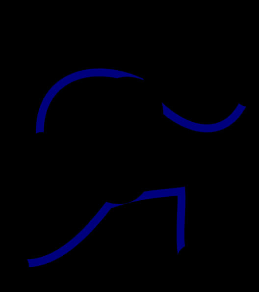 Blue_ Stick_ Figure_ Running PNG Image