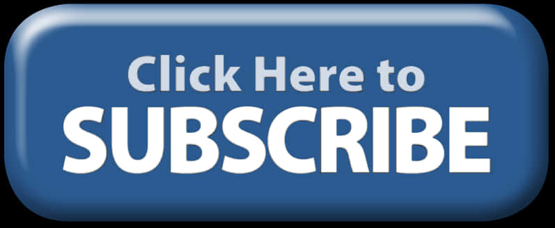 Blue Subscribe Button PNG Image