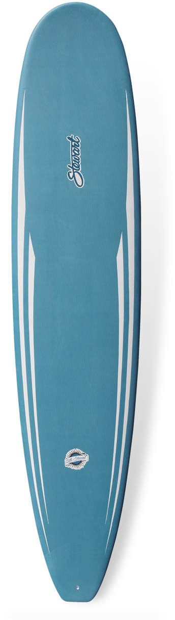 Blue Surfboard Standing Vertical PNG Image