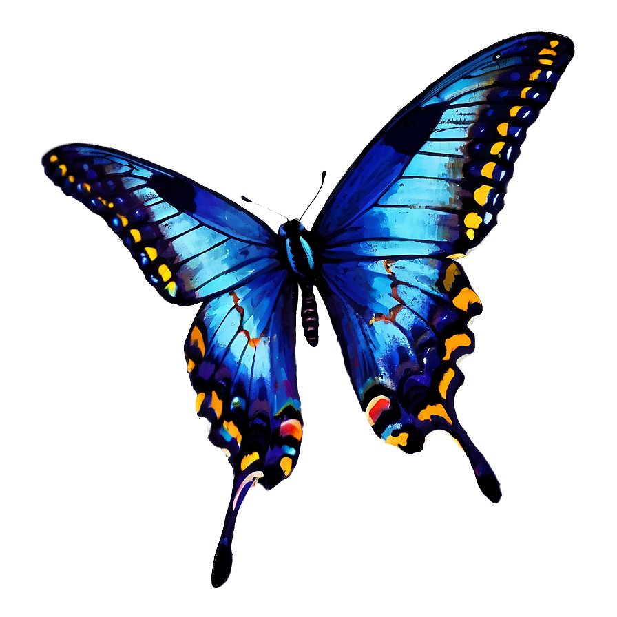 Blue Swallowtail Butterflies Png Jod10 PNG Image