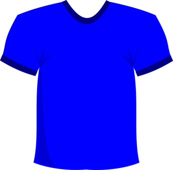 Blue T Shirt Graphic PNG Image