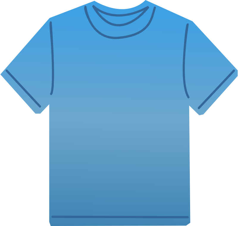 Blue T Shirt Graphic PNG Image