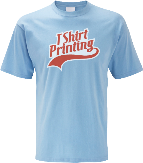 Blue T Shirt Printing Graphic PNG Image