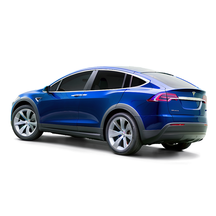 Blue Tesla Model X Dynamic Png 06282024 PNG Image