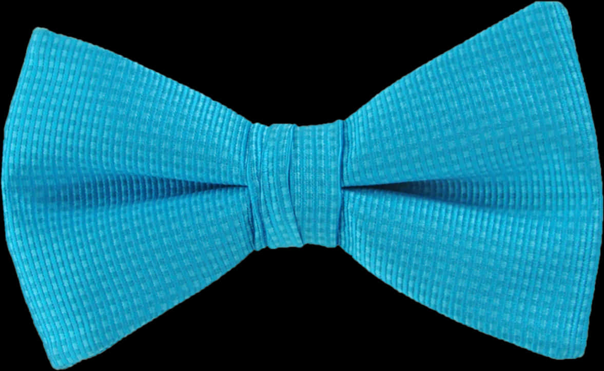 Blue Textured Bow Tie PNG Image