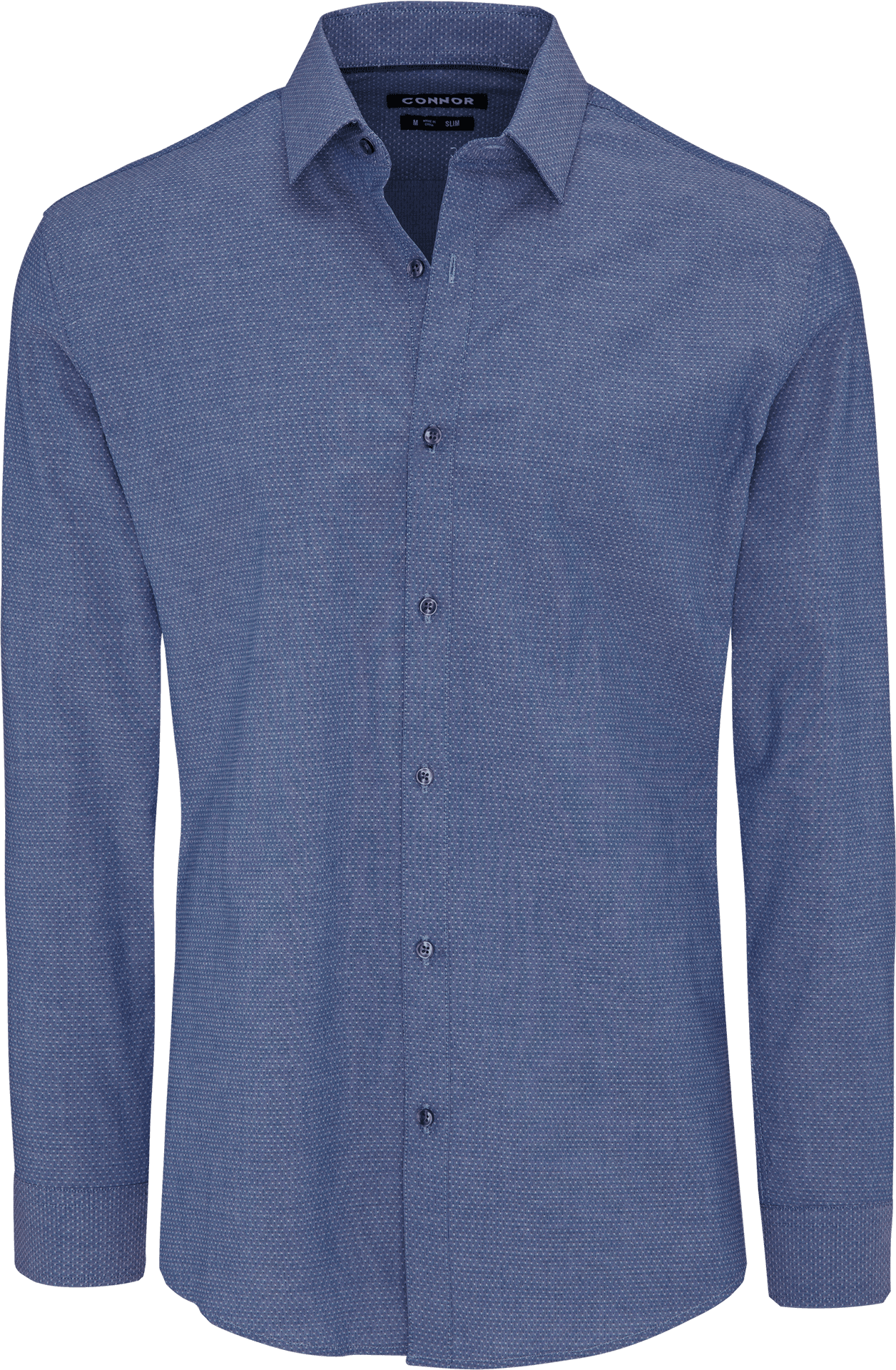 Blue Textured Dress Shirt PNG Image