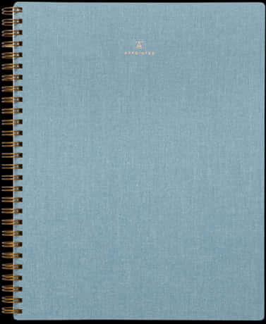 Blue Textured Spiral Notebook PNG Image