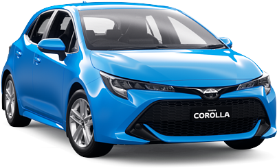 Blue Toyota Corolla Sedan2023 PNG Image