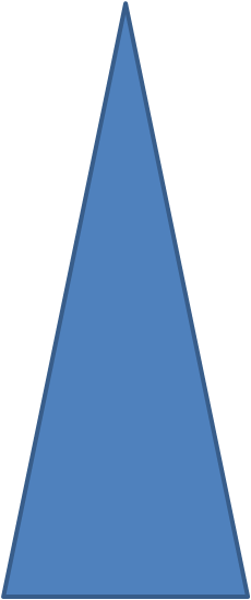 Blue Triangle Graphic PNG Image