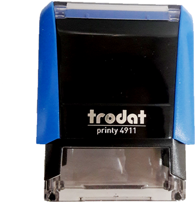 Blue Trodat Printy4911 Rubber Stamp PNG Image