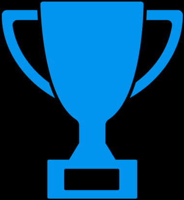 Blue Trophy Icon PNG Image