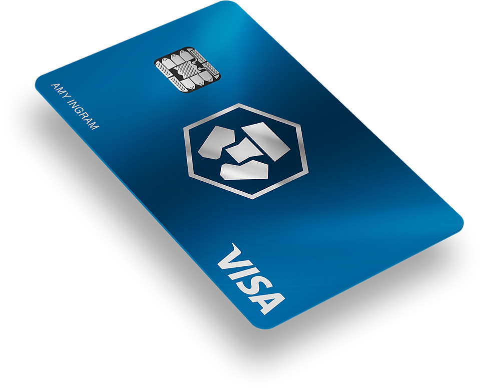 Blue V I S A Card3 D Rendering PNG Image