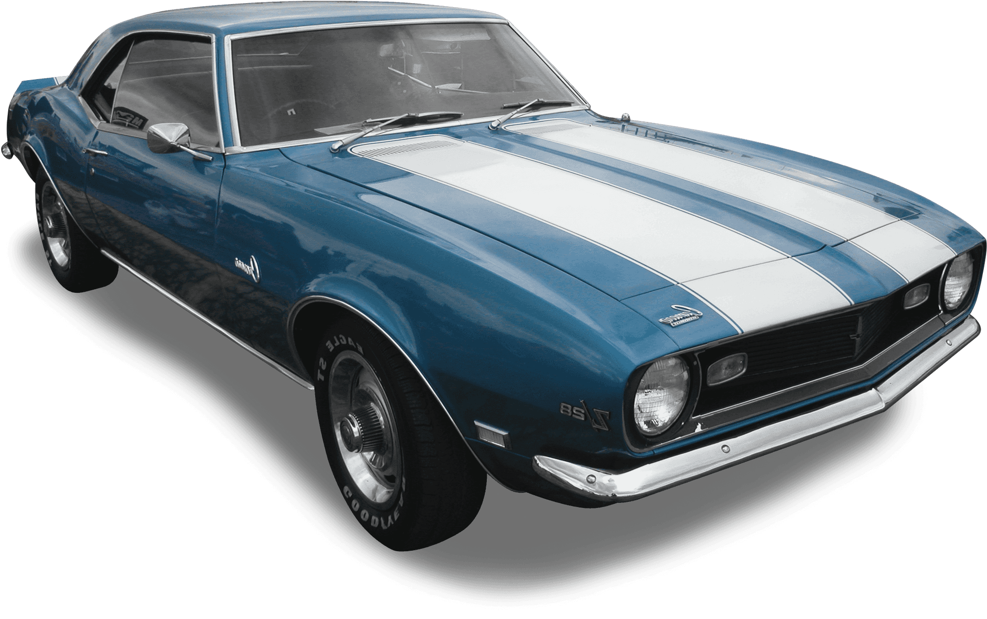 Blue Vintage Camaro R S H D PNG Image