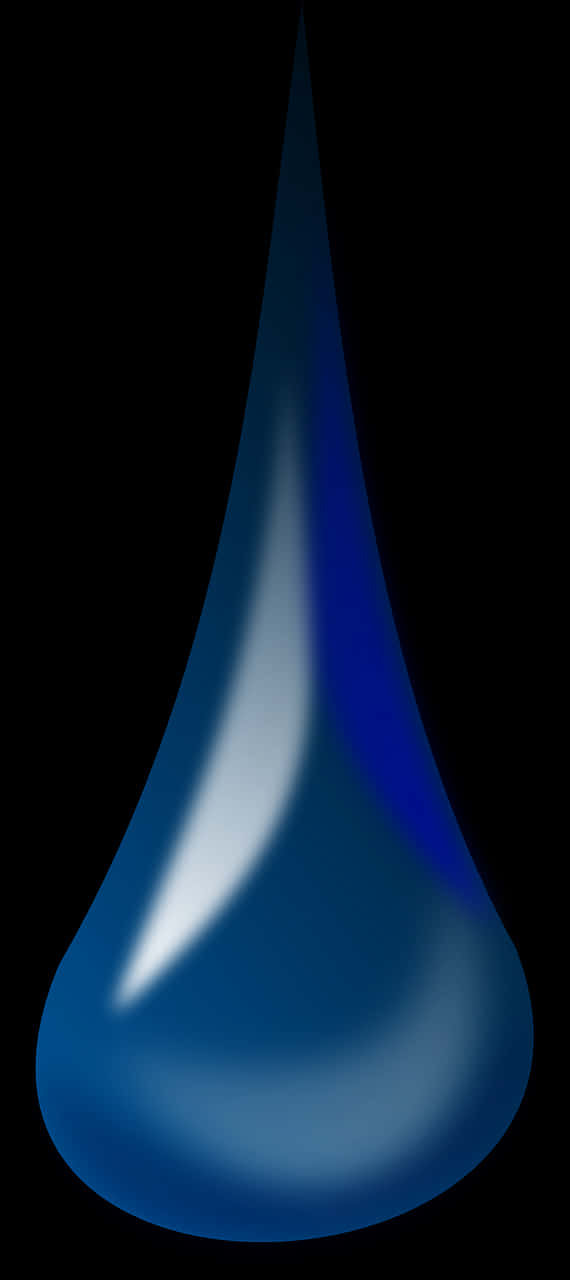 Blue_ Water_ Drop_ Graphic PNG Image