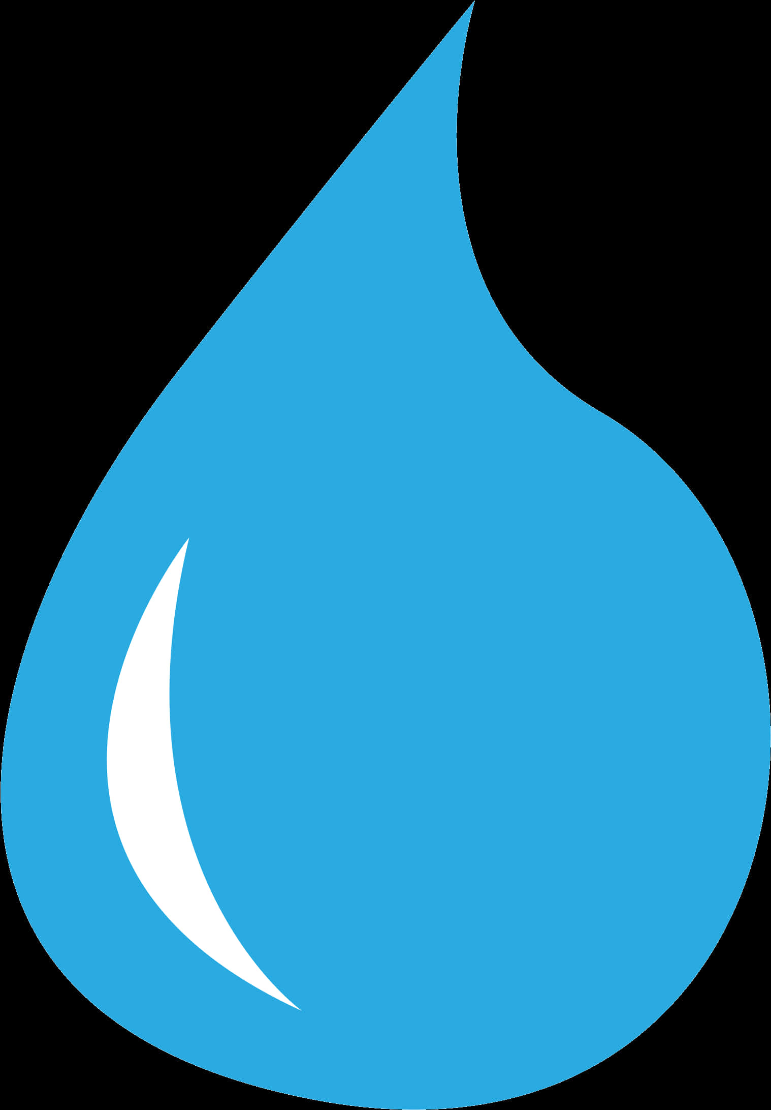 Blue Water Drop Graphic PNG Image