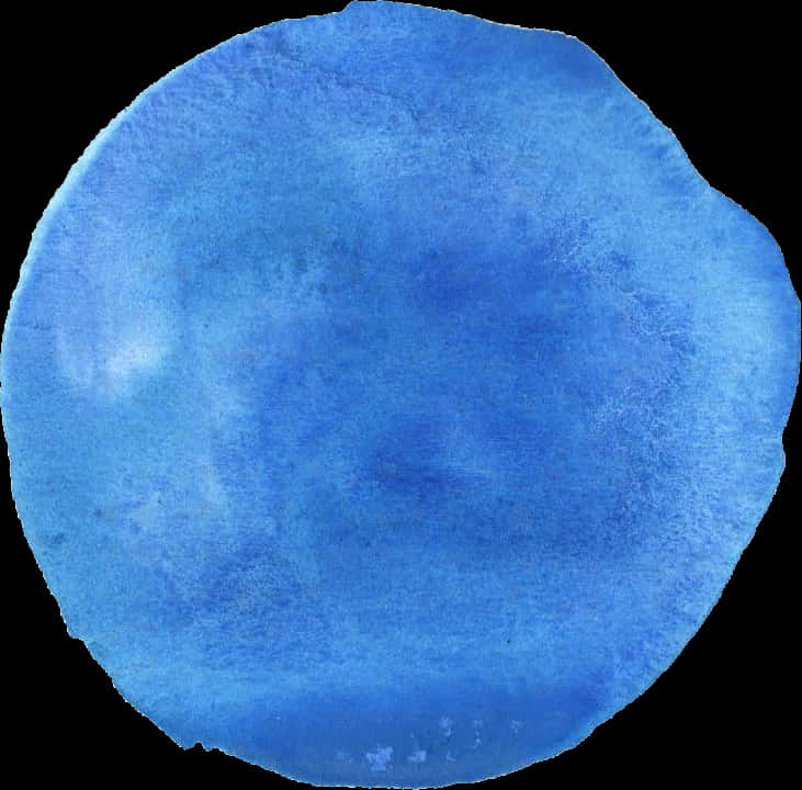 Blue Watercolor Circle Texture PNG Image