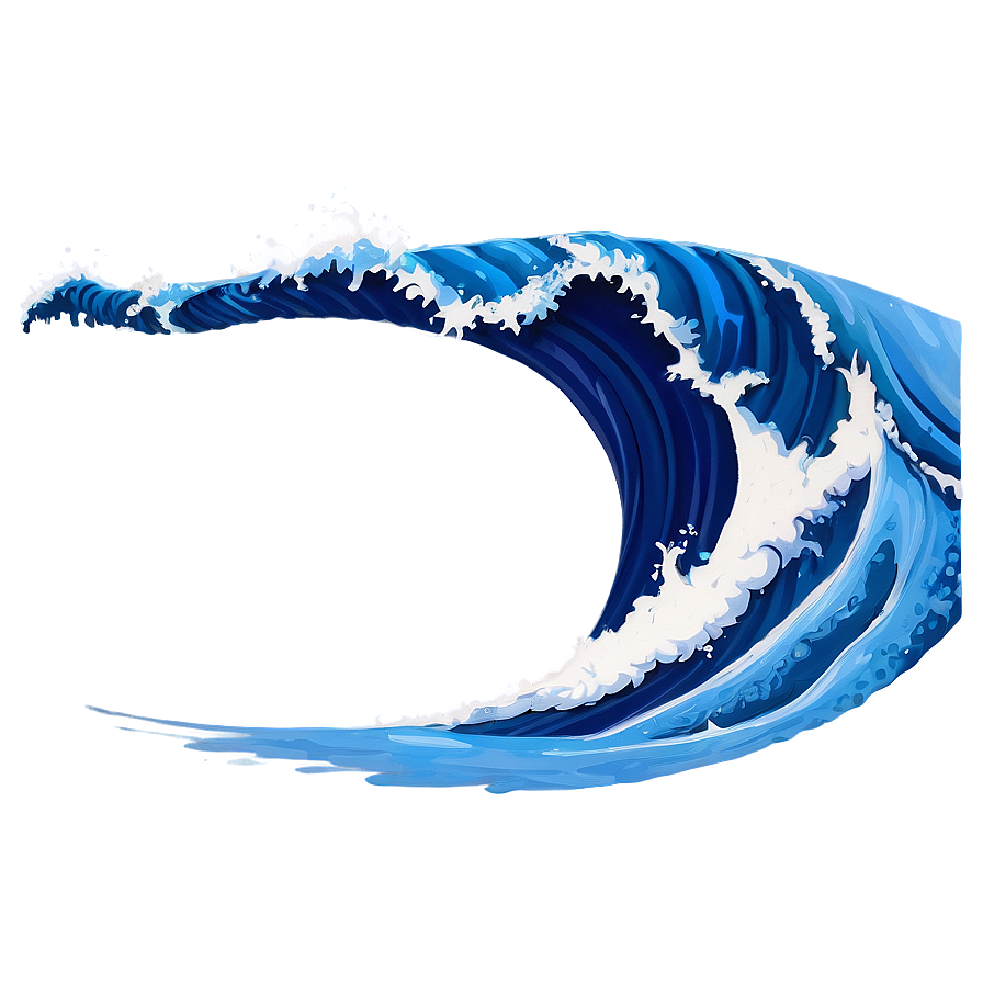 Blue Wave B PNG Image