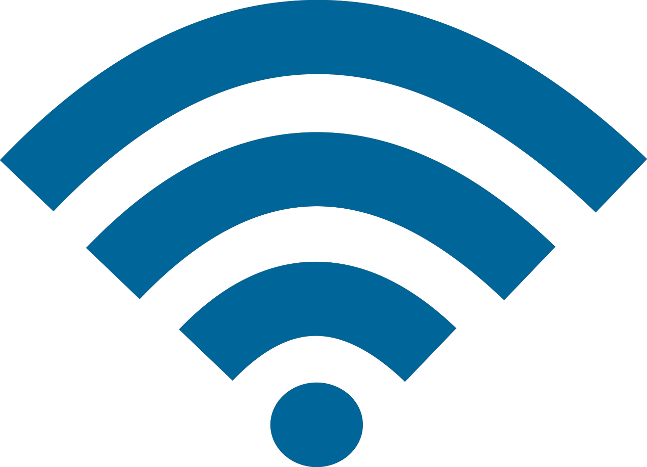 Blue Wi Fi Signal Icon PNG Image