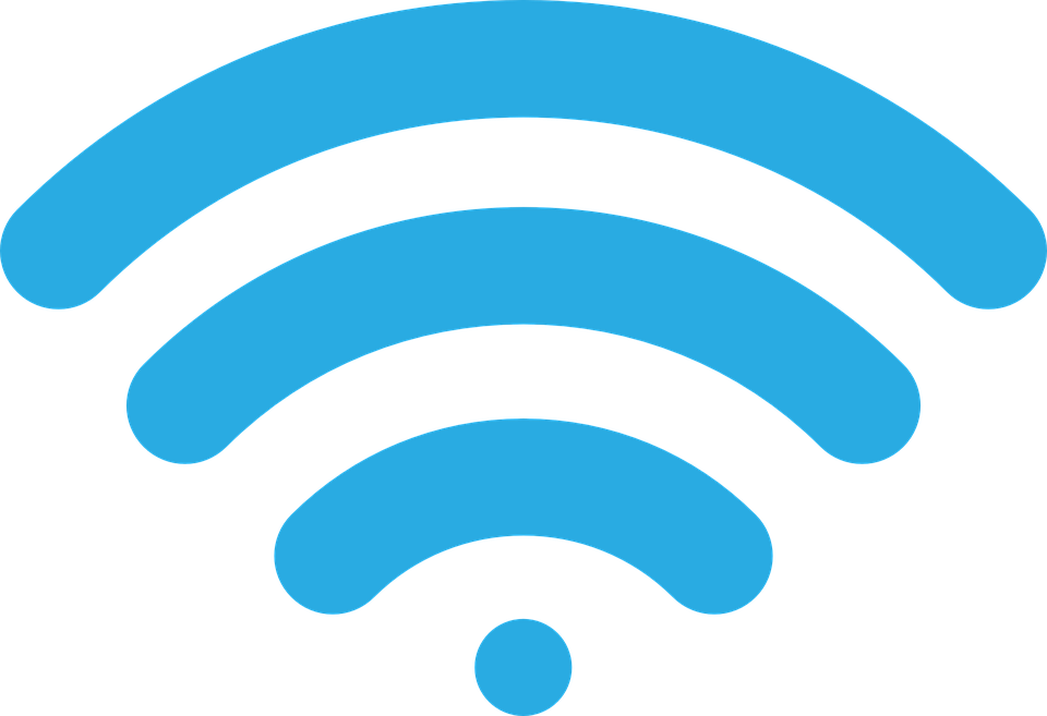 Blue Wi Fi Signal Icon PNG Image