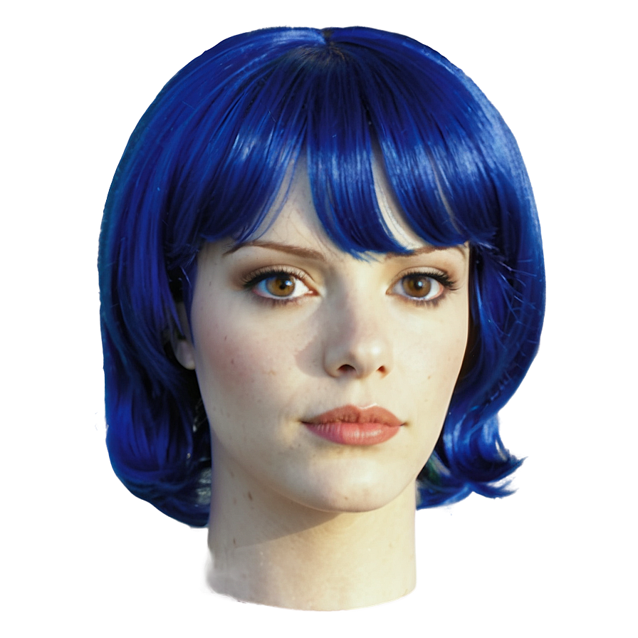 Blue Wig Png 12 PNG Image