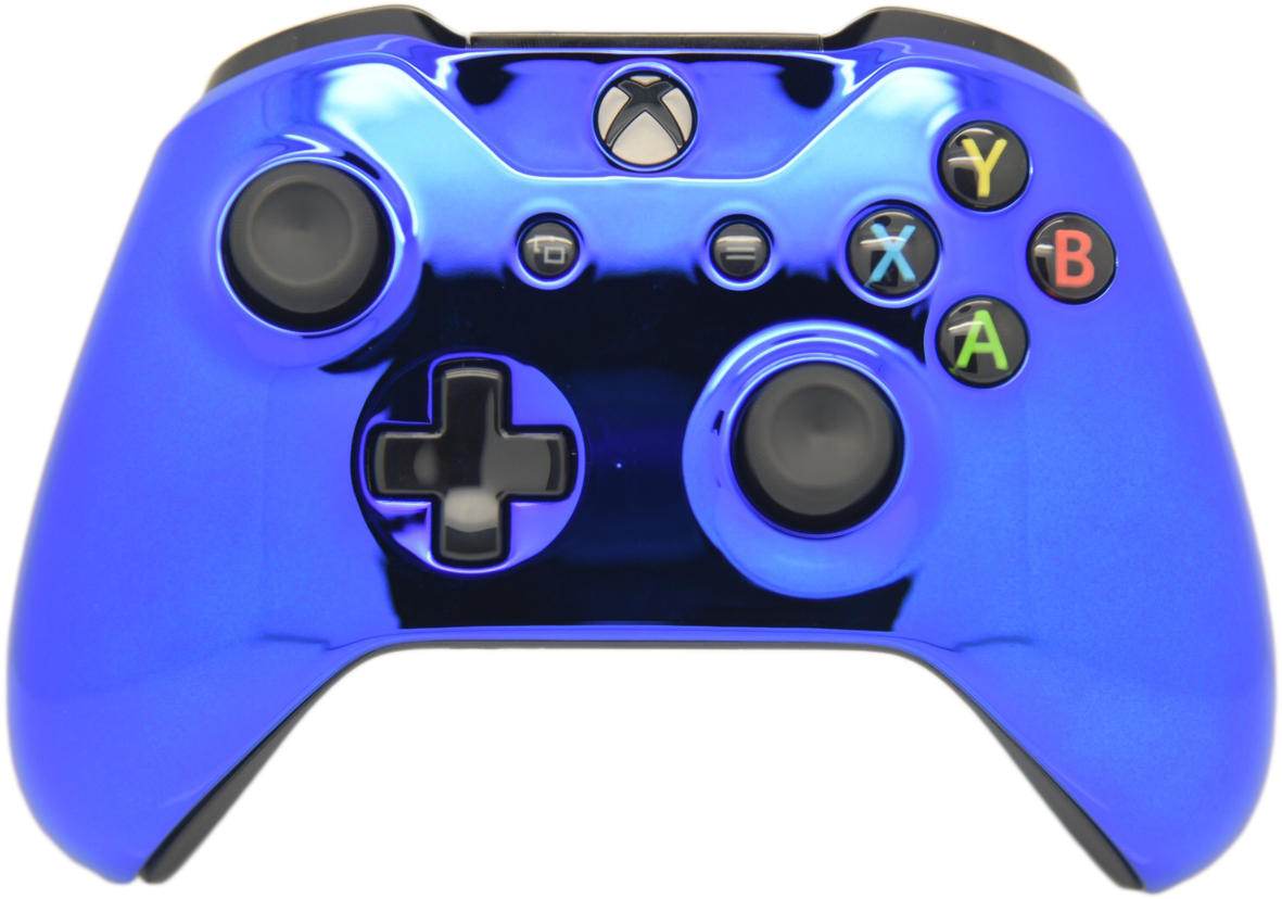 Blue Xbox One Controller PNG Image