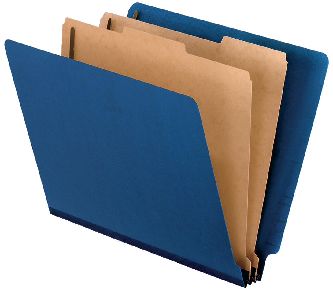 Blueand Brown File Folders PNG Image