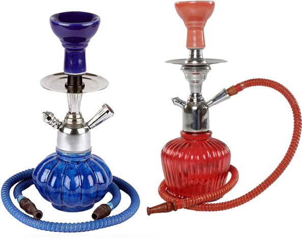 Blueand Red Hookahs PNG Image